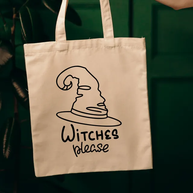 Witches Please Cotton Tote