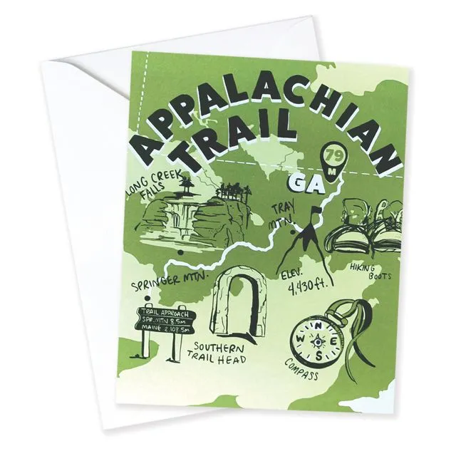 Appalachian Trail Card- 4 (Boxed Sets of 8)