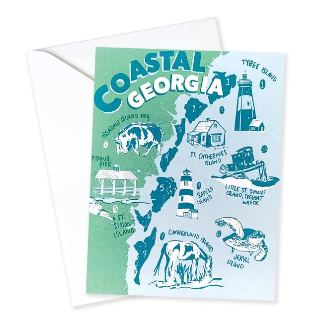 Coastal Georgia Card - 6 Singles