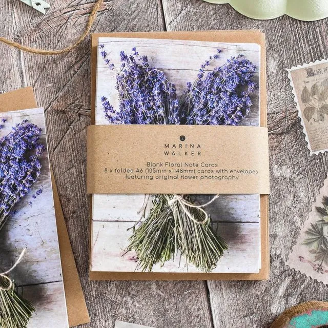 Lavender Card Gift Pack of 8