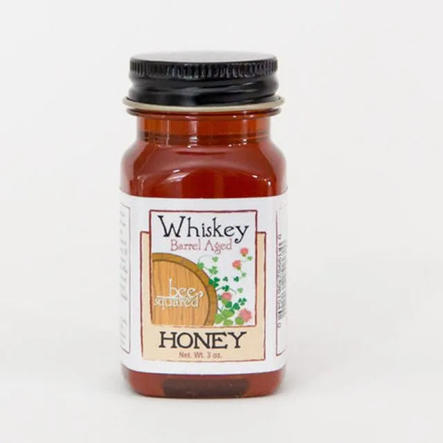 Whiskey Barrel Aged Honey- 3 oz