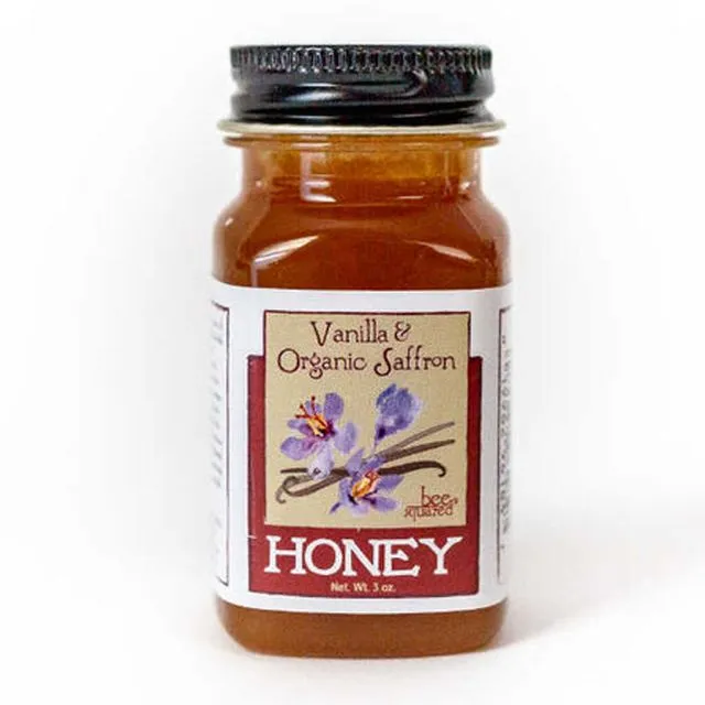 Vanilla &amp; Saffron Honey- 3 oz