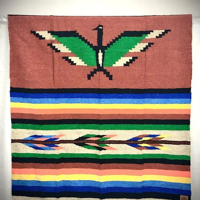 The In/Out “Phoenix” Blanket Rust/Green