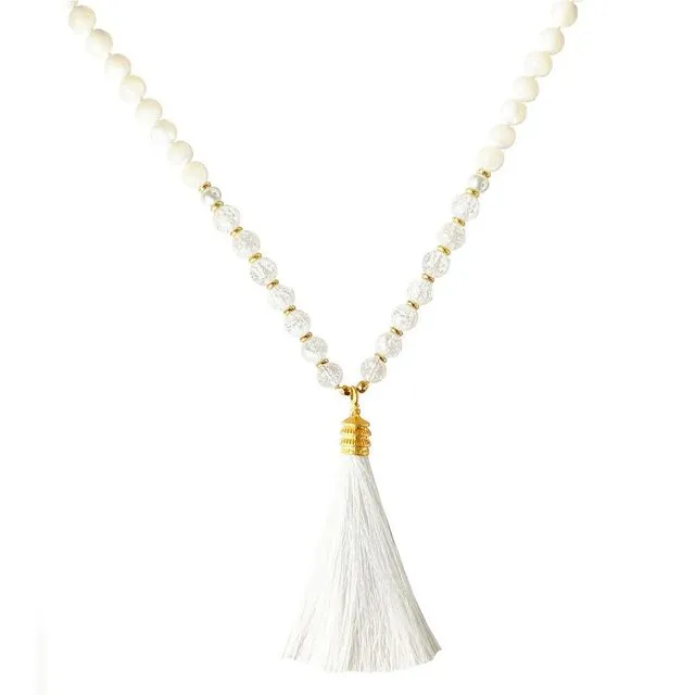 Mother of Pearl Mala Necklace