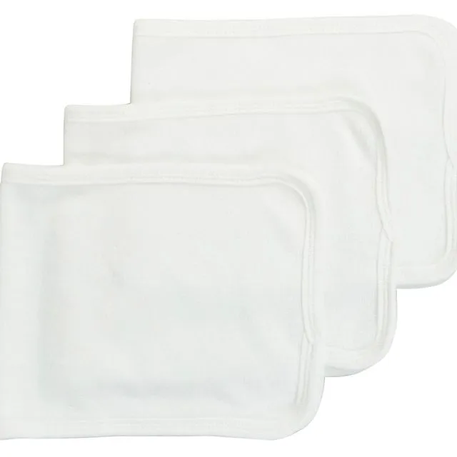 Bambini Baby Burpcloth With White Trim (Pack of 3)