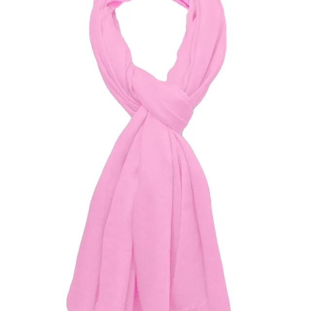 Pure Cashmere Scarf/Wrap Pink