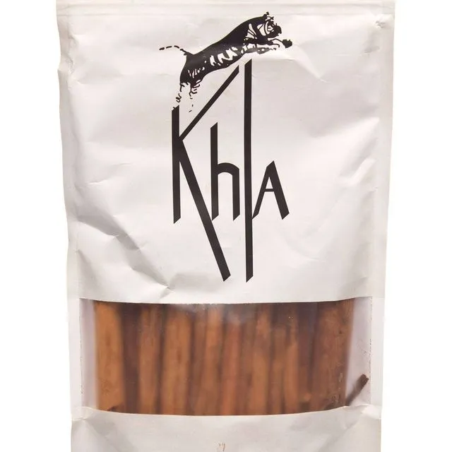 KHLA - Whole Ceylon Cinnamon Sticks - Organically Produced and Fair Trade - 500g Bag