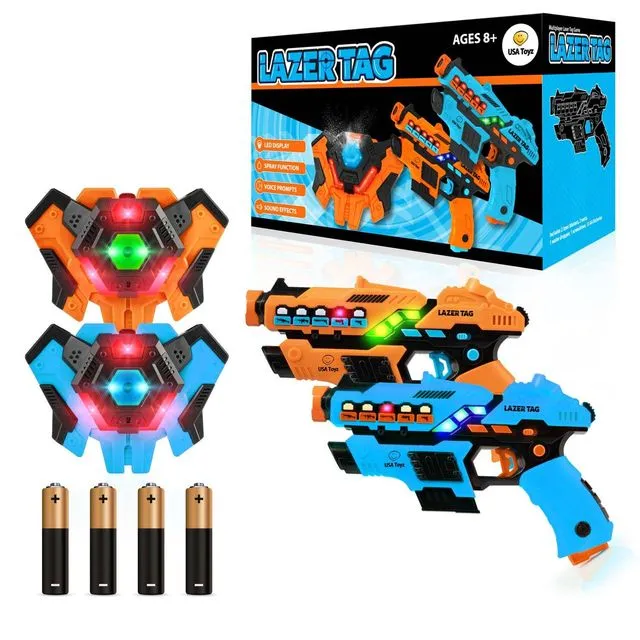 2 Pack Laser Tag Toy Blasters (Standard)
