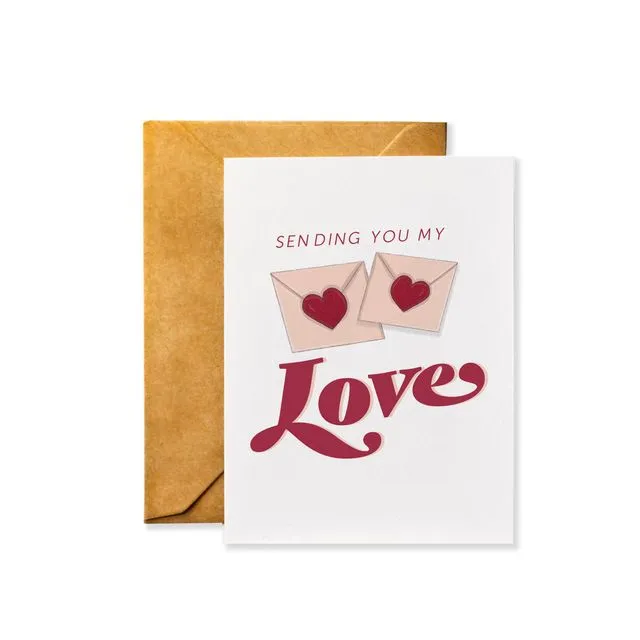 Sending You My Love - Note Card