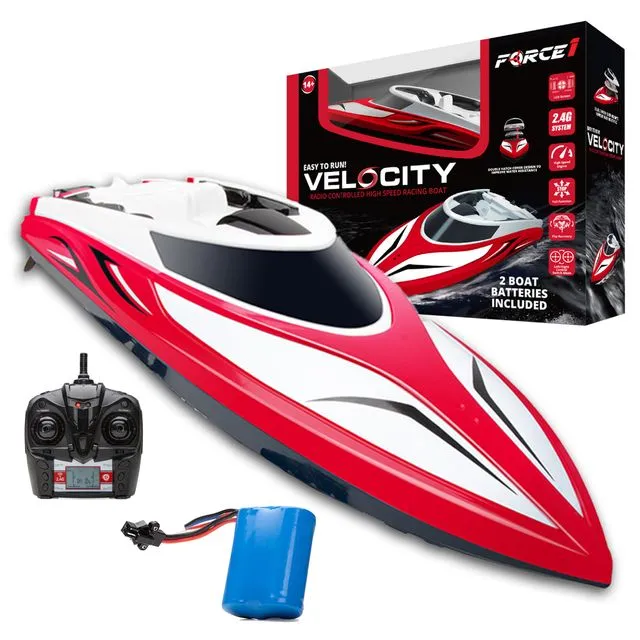 Velocity Remote Controlled Boat - Red