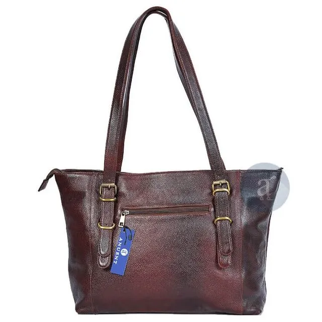 Handmade Brown Leather Handbag
