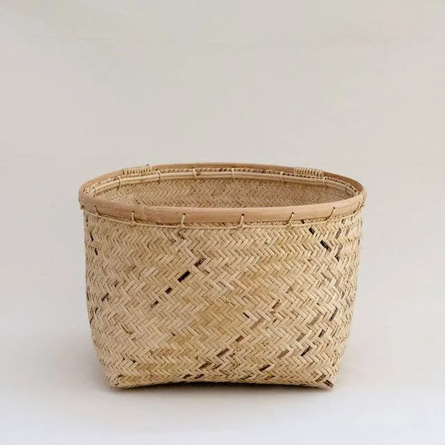 Pot Woven Basket Storage Organizer | Natural