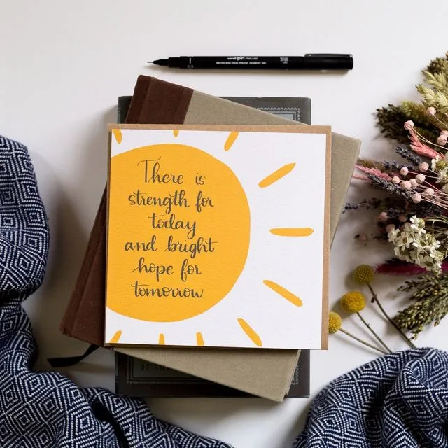 Hope & sunshine greeting card