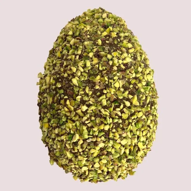 Easter Egg of Milk Chocolate with Pistachio Grains
