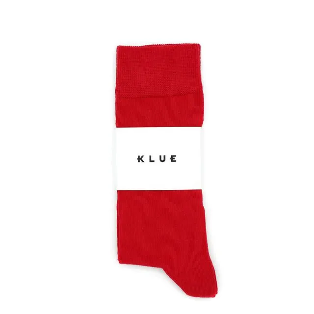 Klue Solid Socks - Red