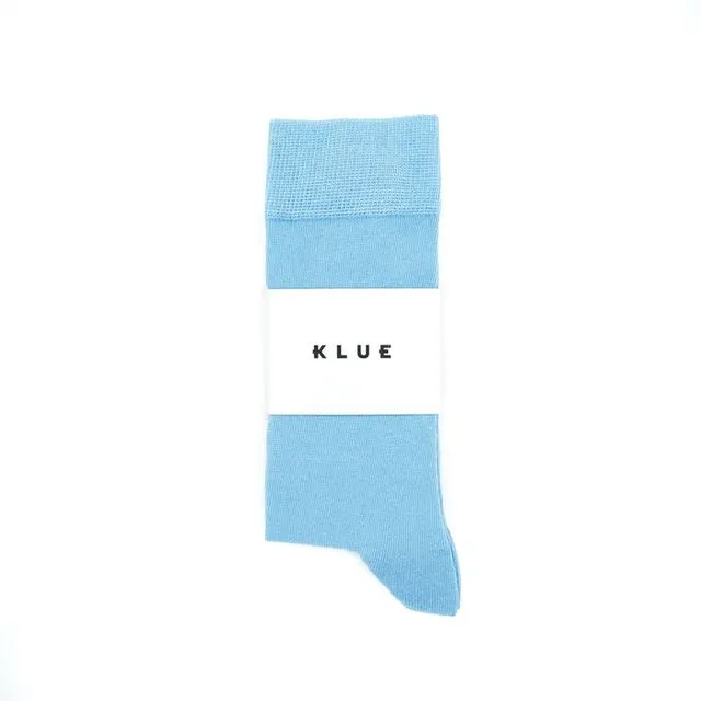 Klue Solid Socks - Sky Blue