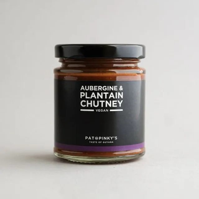 Pat and Pinky's Aubergine and Plantain Chutney 190ml