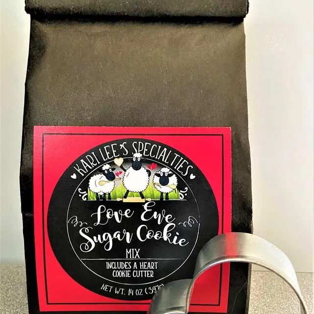 Love Ewe Sugar Cookie Mix w/ heart cutter