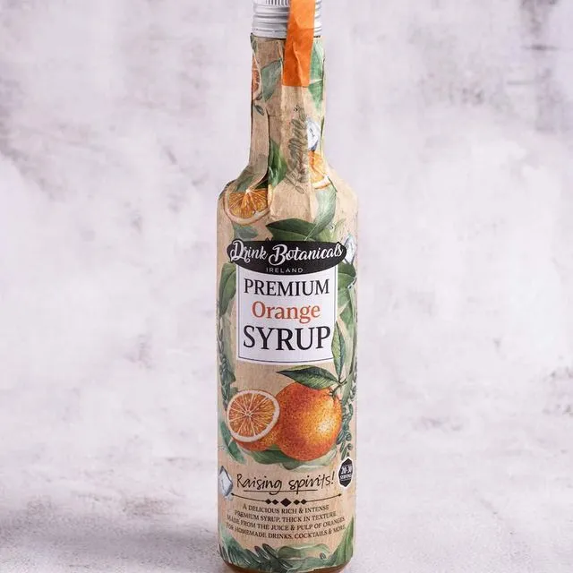 Premium Orange Syrup - Award-Winning - Natural Ingredients - For Cocktails, Homemade Drinks & More.