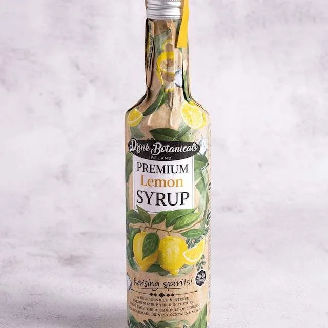 Premium Lemon Syrup - Award-Winning - Natural Ingredients - For Cocktails, Homemade Drinks & More.