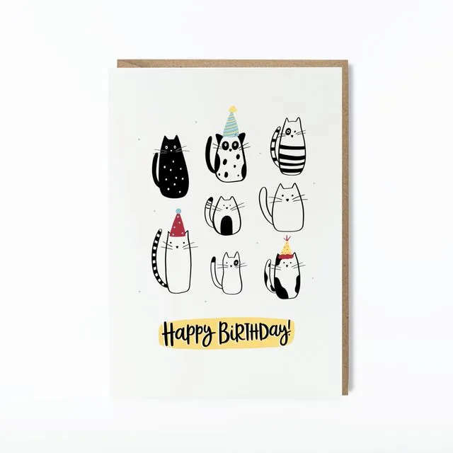 Cat Birthday Card