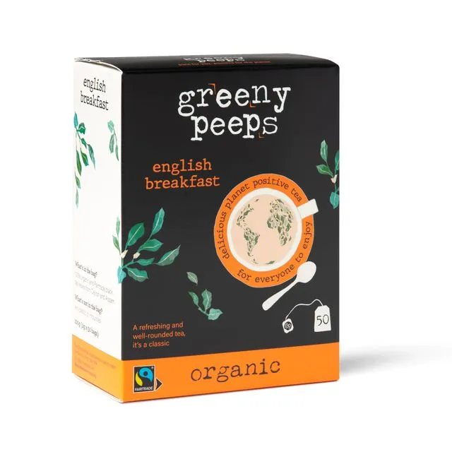 Organic English Breakfast Tea - Value Pack - 50 teabags