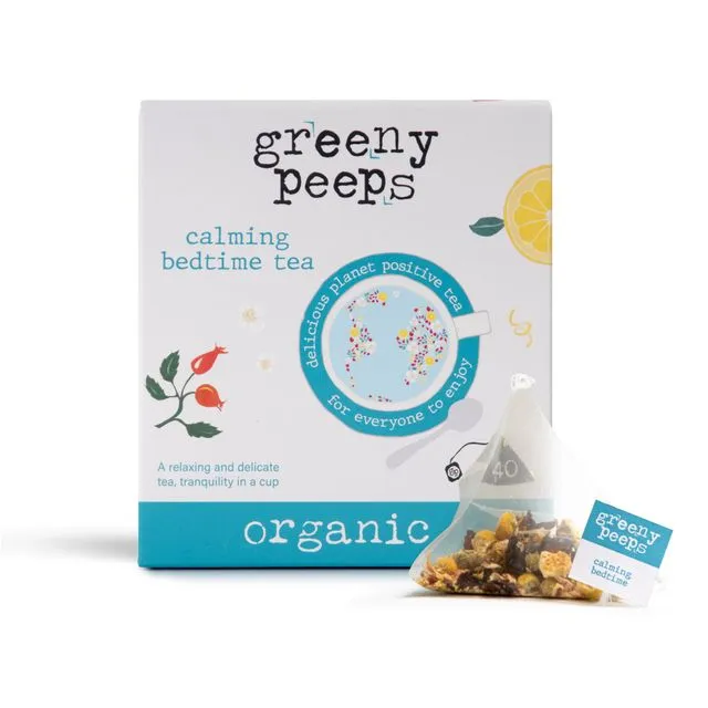 Organic Calming Bedtime Tea - Value Pack - 40 pyramid bags