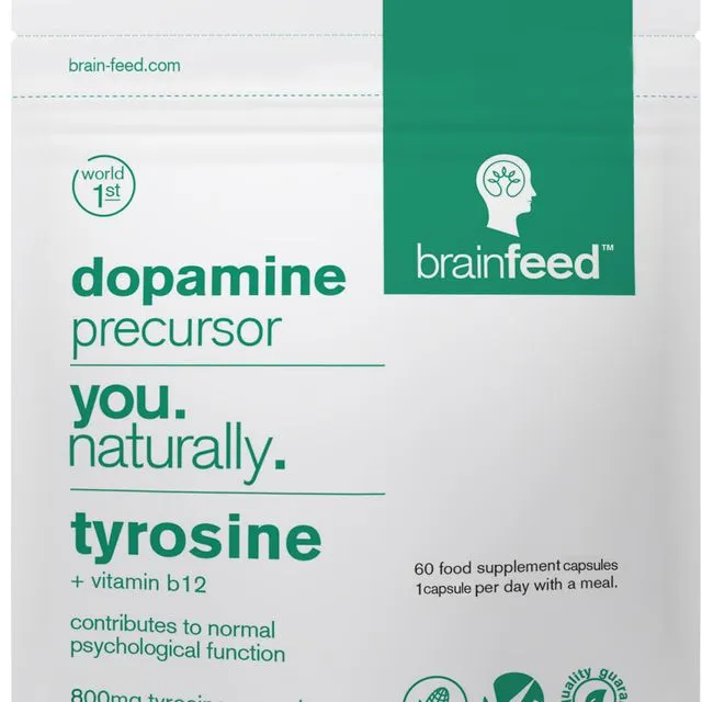 Dopamine Precursor - Tyrosine - 60 capsules - 8 unit case