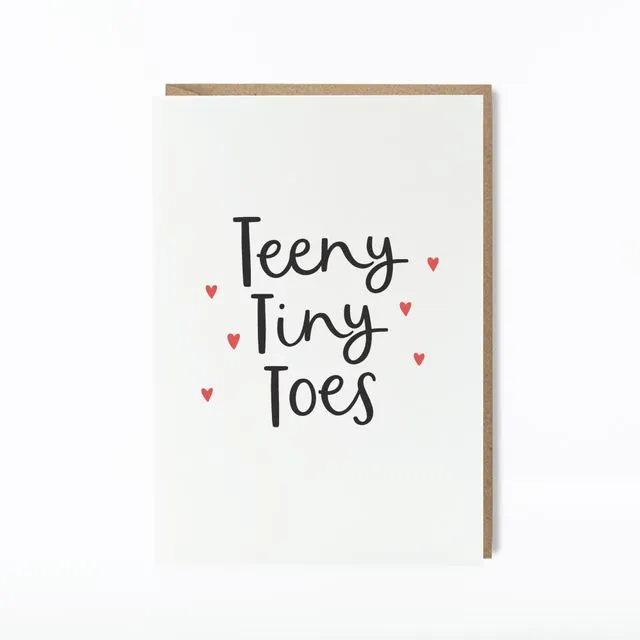 Teeny Tiny Toes Card