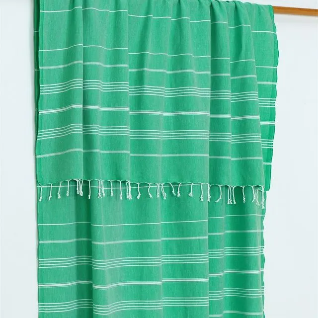 Trendy XL Hammam Beach Blanket, Apple Green | 190 x 210 cm