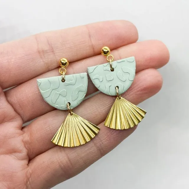 Beautiful polymer clay earrings,