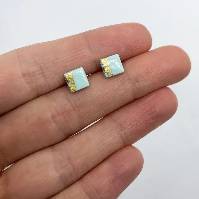 Tiny polymer clay stud earrings