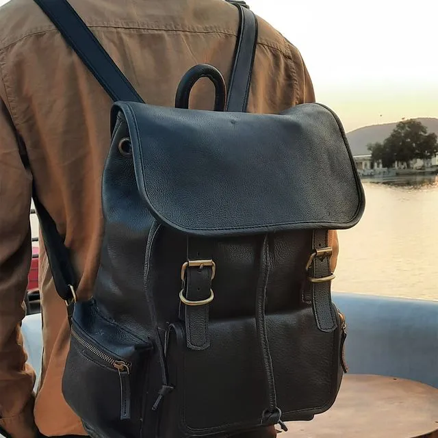 Handmade 15.5 Inch Unisex Backpack.