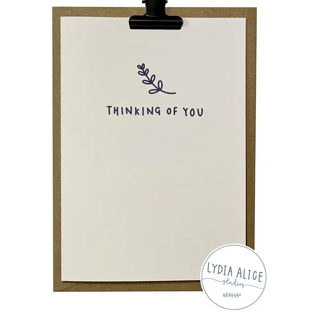 Thinking of You Greetings Card | Eco Friendly | Thought Card
