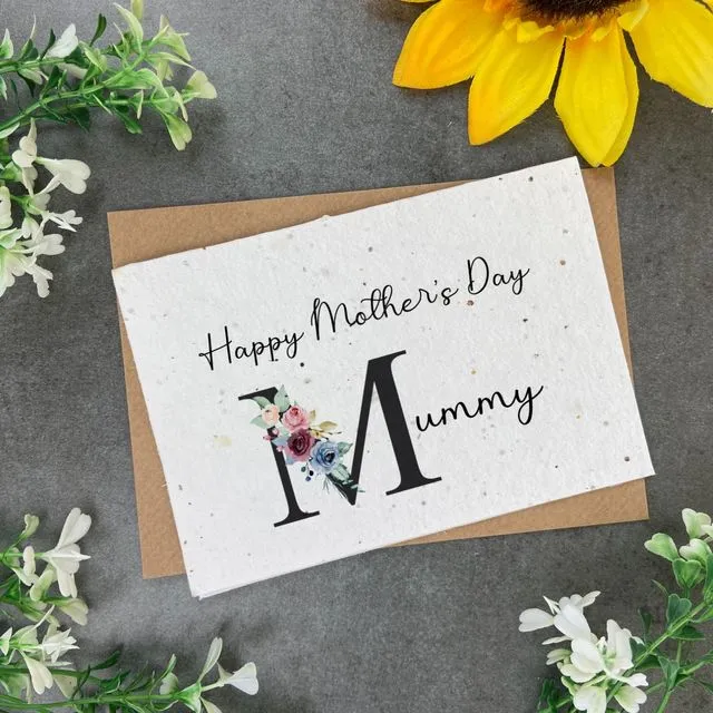 Happy Mother's Day Mummy  Plantable Seed Card