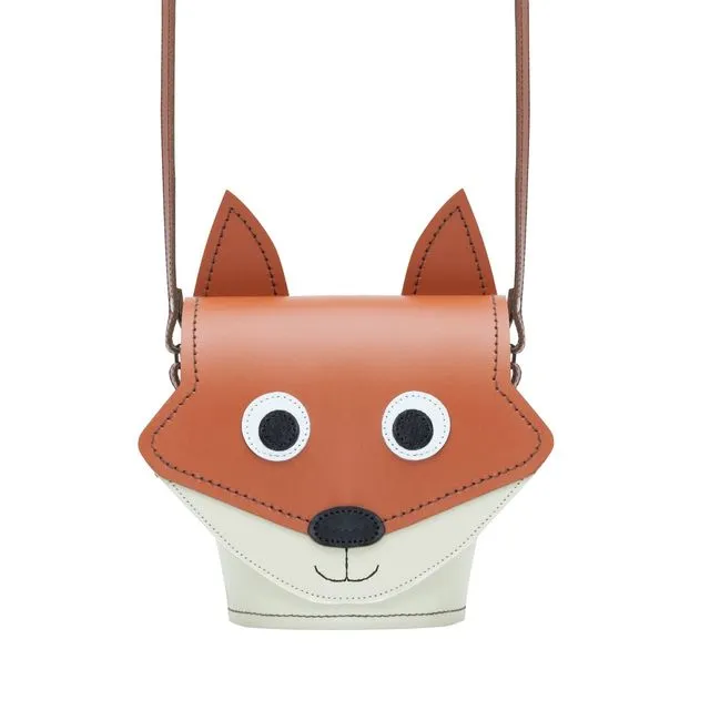 Foxy Fox - Handmade Leather Animal Barrel Bag
