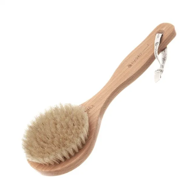 Classic Short Handled Body Brush with Natural Bristle