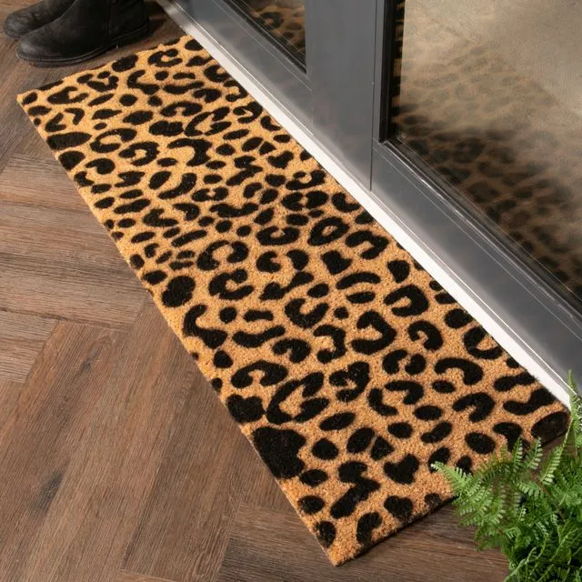 Leopard Print Patio Doormat