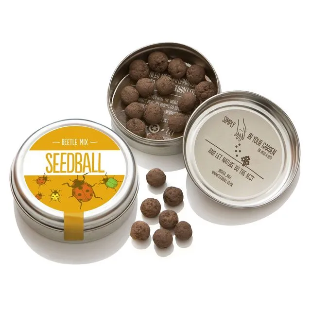 Beetle Mix Seedball Tin