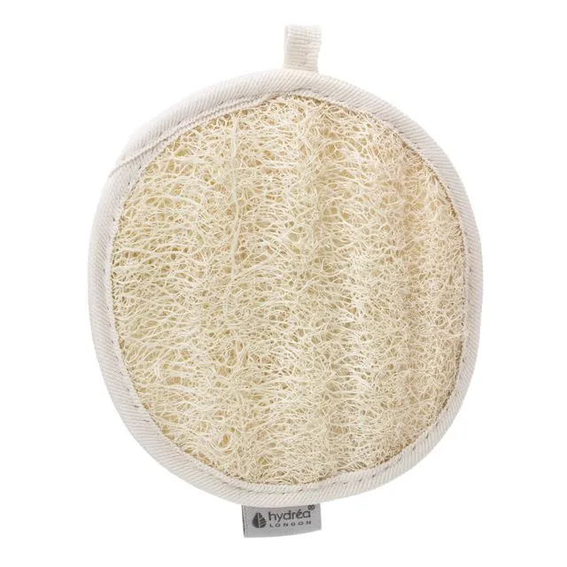 Organic Egyptian Loofah Body Pad backed in soft Egyptian Cotton - 15cm