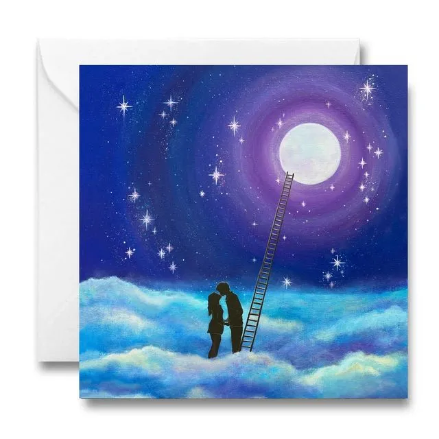 Love you to the moon and back Greeting Card