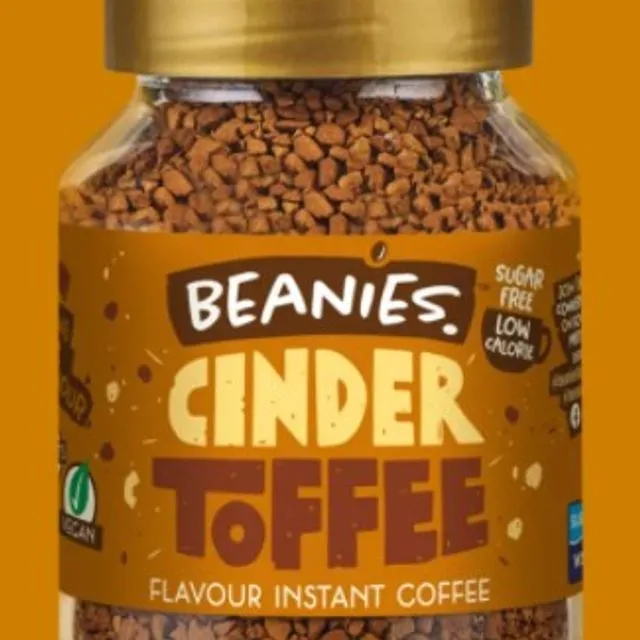 Beanies Cinder Toffee Flavoured Coffee 50g pack of 6