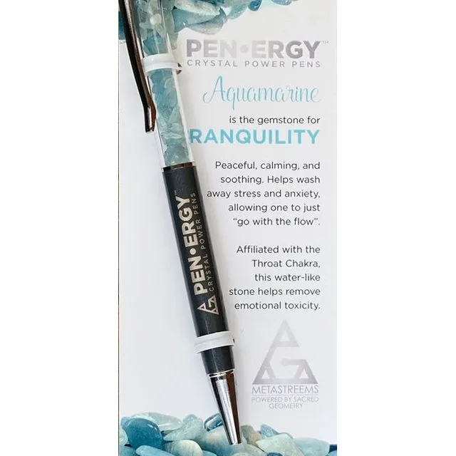 Aquamarine Crystal PenErgy - Tranquility