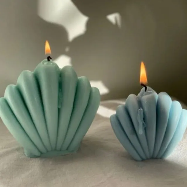 Shell Shaped Candle White