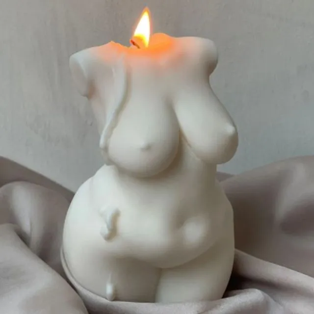Large Curvy Body Candle
