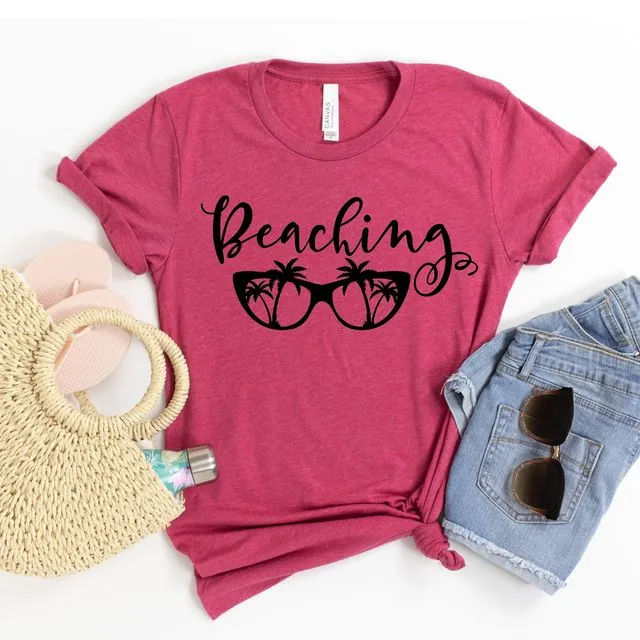Beaching T-shirt, Summertime Shirts, Vacation Tshirt, Weekend Shirt, Party Gift, Holiday Top