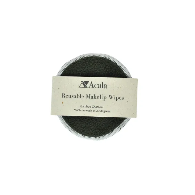 Reusable Charcoal Make-up Wipes Pack of 5