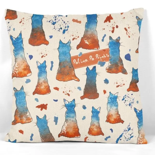 Cat Pillowcase. Cat-themed gifts. No background