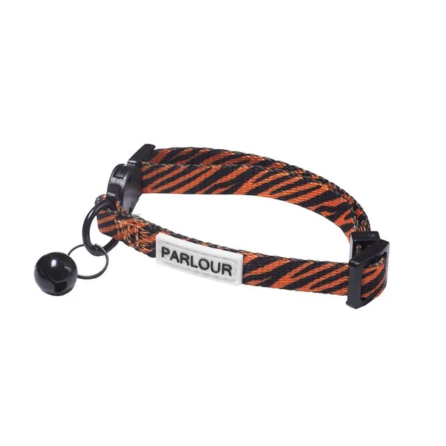 Cat Collar in Tiger with Safety Buckle