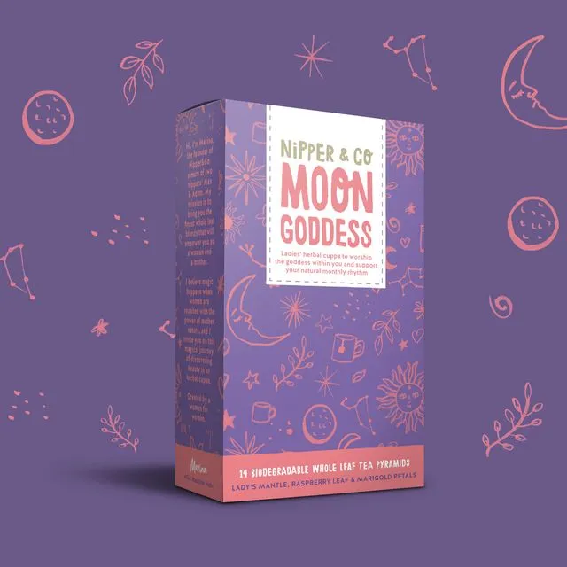 PMS support, herbal tea for PMS symptoms relief, Moon Goddess